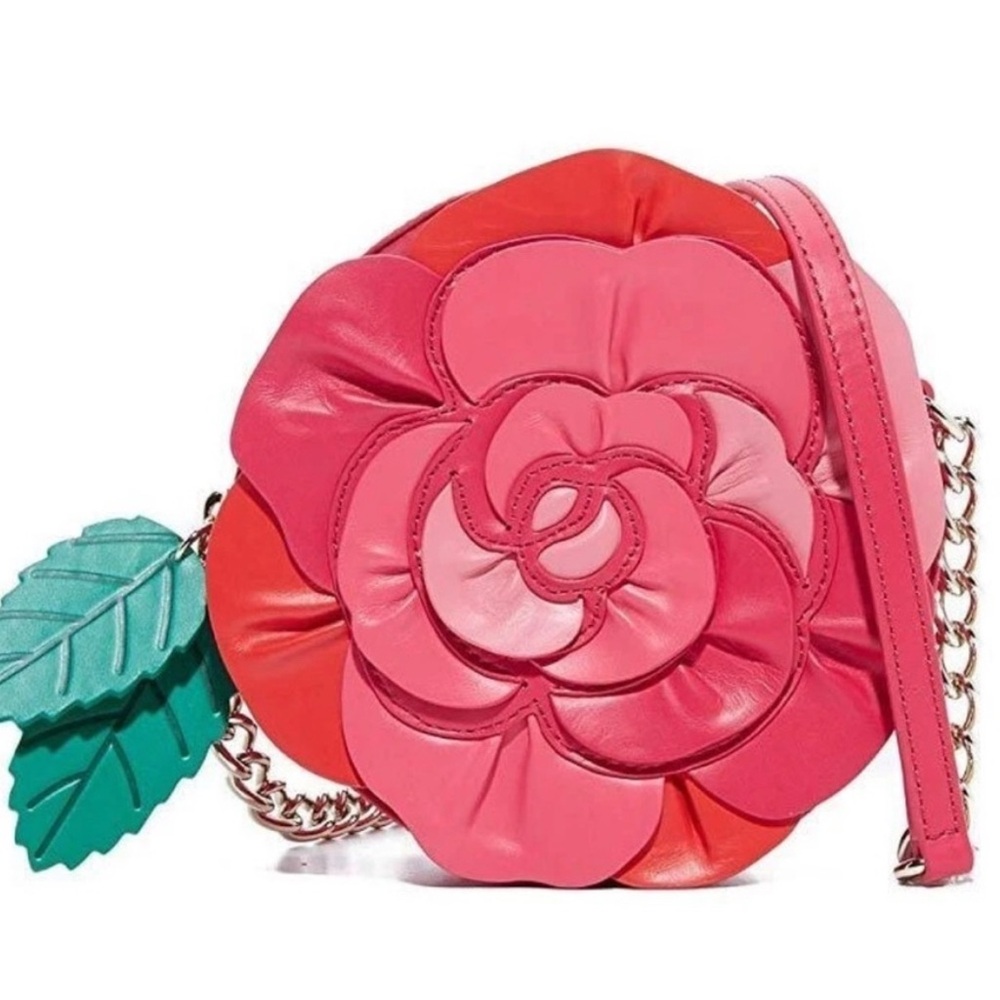 Kate Spade Rambling Roses Rose Crossbody Pink Floral Novelty Bag